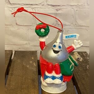 Vintage Hershey's Silver Christmas Ornament